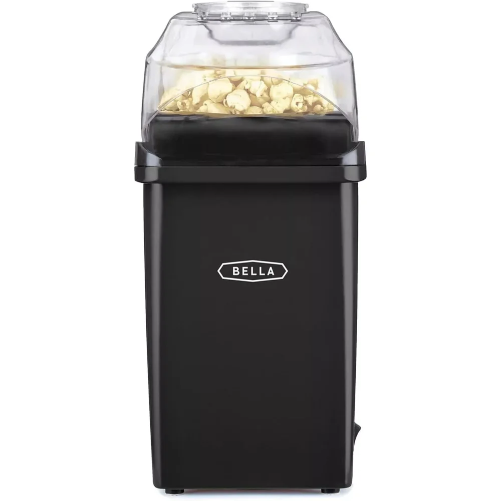 Bella Hot Air Popcorn Maker Healthier Choice No Oil Portable Small BLACK 1200W